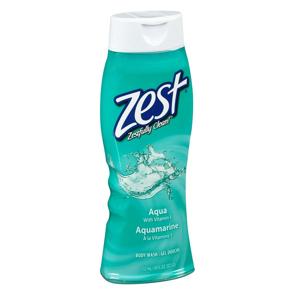 Zest Aqua with Vitamin E Refreshing Body Wash, 18 Oz